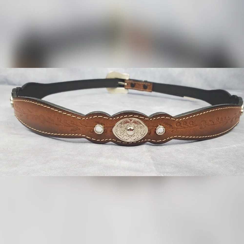 Western Cowgirl Brown Genuine‎ Bonded Leathet Women’s Belt Size XL